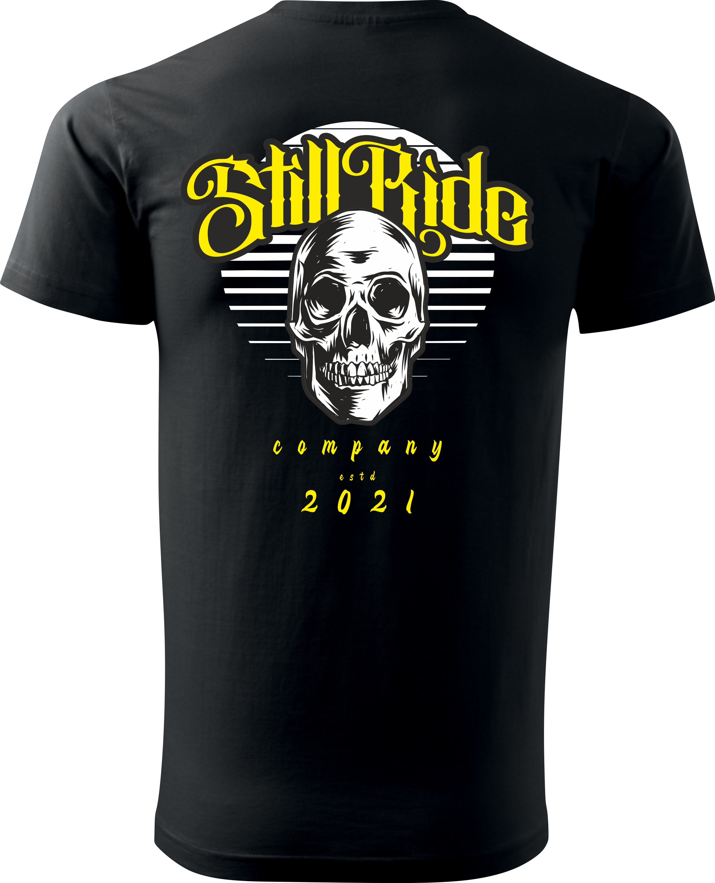 Skull Tričko - Black