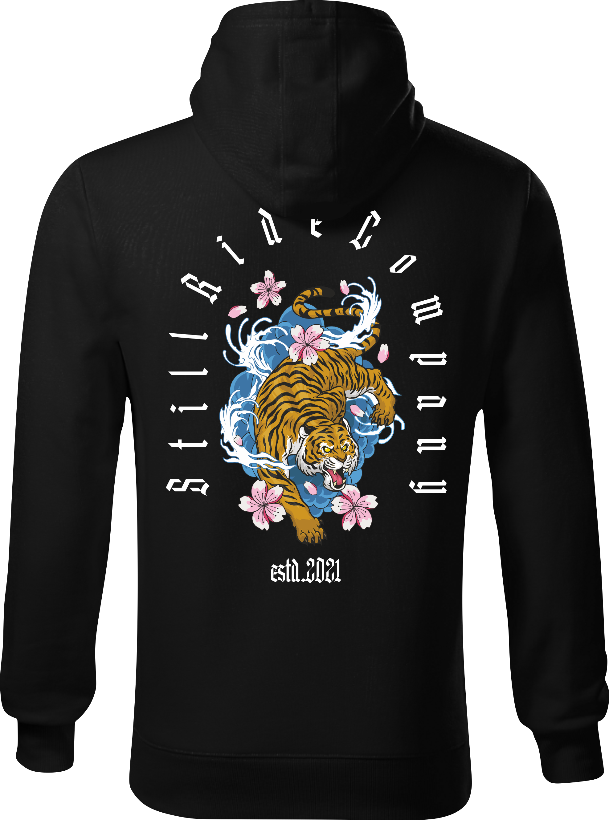 Japan Tiger Mikina - Black