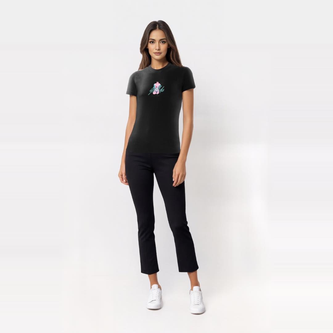 Girl Statue - Black